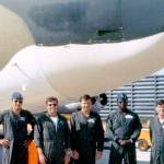 The crew of Midnight Express in 1972. (Museum of Flight)