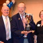 Johnson pictured with Overlake President and CEO Mike Marshand Chief HR and Chief Compliance Officer Lisa Brock. Photo courtesy of Overlake