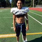 Interlake Saints running back/cornerback Austin Hourn is looking forward to his senior season on the football field. Hourn is a huge fan of new head coach Shawn Hartlines mode of operation in spring practice sessions. Shaun Scott, staff photo