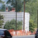 Access to the house is closed off by Bellevue Way Southeast and construction. Evan Pappas/Staff Photo