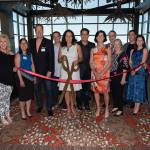 Left to right- Ellen Asbell, Bellevue Chamber, Bellevue Council Member Janice Zahn, Jared Nieuwenhuis, City of Bellevue, Paul Herber, Vice President-CFO Ascend Hospitality Group, Elaina Herber, President Ascend Hospitality Group, Jeffrey Frederick, Elite Brand Hospitality, Lynne Robinson, Deputy Mayor, Kemper Freeman, Kemper Development Company, Betty Freeman, Chad (back) and Ida Wicklund, Kevin Chang, Bellevue Chamber Ambassador. Photo courtesy of Mike Nakamura Photography