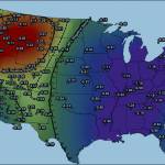 A graphic showing where air quality has deteriorated since 1988 according to a study by UW Bothell professor Dan Jaffe and doctoral student Crystal McClure. Published in the journal Proceedings of the National Academy of Sciences of the United States of America.