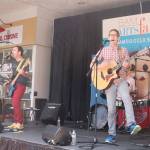Seattle-based family music band Recess Monkey play a show at the kids stage at Bellevue Square. Evan Pappas/staff photo