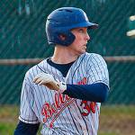 Bellevue Bulldogs baseball player Griffin McCormick connects on a base-hit during the 2018 season. McCormick, who finished with a team best .346 batting average this season, will continue his baseball career at Sacramento State University. Photo courtesy of Rich Dworkis