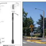 A rendering of Verizons light pole small cell implementation designs for Kirkland. Courtesy of the city of Kirkland