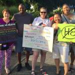 Locals gather in support of each other at an ant-hate rally on Aug. 5. Photo courtesy of Rebecca Schaechter