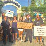 Locals gather in support of each other at an ant-hate rally on Aug. 5. Photo courtesy of Rebecca Schaechter