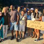 Locals gather in support of each other at an ant-hate rally on Aug. 5. Photo courtesy of Rebecca Schaechter