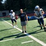 Interlake Saints head coach Shawn Hartline will be in his first season as a head coach at the high school level this fall. Hartline replaces his brother Brian, who coached the Saints for the past two seasons. Shaun Scott/staff photo