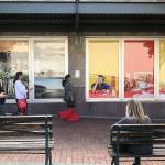 Art Walk has a new meaning during Bellwether 2018. Pieces by Lauren Max (left), and Monyee Chau and Alex Britt (right) along the pedestrian corridor in downtown Bellevue. Photo courtesy of Bellevue Arts & Culture Facebook page.