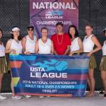 A womens tennis team from Bellevue, which represented the United States Tennis Association (USTA) Pacific Northwest Section, earned second place at the USTA League Adult 18 Over 2.5 National Championships on Oct. 14 at the USTA National Campus in Orlando, Florida. The Bellevue squad lost to a team from Guaynabo, Puerto Rico 2-1 in the championship match. The Bellevue team, which competes at the Robinswood Tennis Center, was coached by Jason Chapman. Players on the team included Jun Liu, Jingjing Cai, Shannen Wyman, Elena Harnish, Fan Xiang, Jennifer Israel and Jenny Sia. Photo courtesy of Manuela Davies/USTA