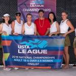 A womens tennis team from Bellevue, which represented the United States Tennis Association (USTA) Pacific Northwest Section, earned second place at the USTA League Adult 18 Over 2.5 National Championships on Oct. 14 at the USTA National Campus in Orlando, Florida. The Bellevue squad lost to a team from Guaynabo, Puerto Rico 2-1 in the championship match. The Bellevue team, which competes at the Robinswood Tennis Center, was coached by Jason Chapman. Players on the team included Jun Liu, Jingjing Cai, Shannen Wyman, Elena Harnish, Fan Xiang, Jennifer Israel and Jenny Sia. Photo courtesy of Manuela Davies/USTA