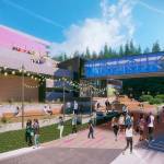 The redesigned T-Mobile campus in Bellevues Factoria neighborhood will include open spaces, elevated walkways and balconies in addition to expanded amenities, including an onsite pub. Courtesy of T-Mobile