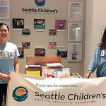 Andrea Liao holds book drive with Seattle Childrens Hospital and Odessa Brown as part of Book the Future. Photo courtesy of Andrea Liao.
