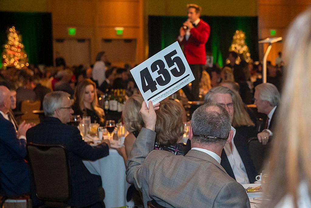 Jubilee REACHs Festival of Trees live auction. Photo by Allen Wong.