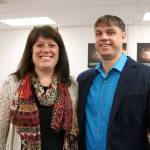 Congregations for the Homeless announced its new permanent, year-round shelter will be located at 13620 SE Eastgate Way, Bellevue. From left: King County Councilmember Claudia Balducci and CFH executive director David Bowling. Evan Pappas/Staff Photo