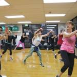 Women of all ages participated in the Zumbathon on Jan. 5 at the YMCA in Bellevue. Stephanie Quiroz/staff photo.