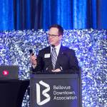 BDA President Patrick Bannon at the Bellevue Downtown Associations 44th Annual Celebration. Photo courtesy of Rolan Wong at HRV Media