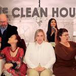 The Clean House cast. From left: Terry Boyd, Carolynne Wilcox, Cindy Giese French, Devika Bhagwat, and Amy Gentry. Hey Mahea! Photography.