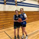 Bellevue Christian Vikings seniors Molly VandenBrink, left, and Molly Olson, right, are two of the Vikings five seniors on the varsity roster. Bellevue Christian currently has an overall record of 17-0. Shaun Scott, staff photo