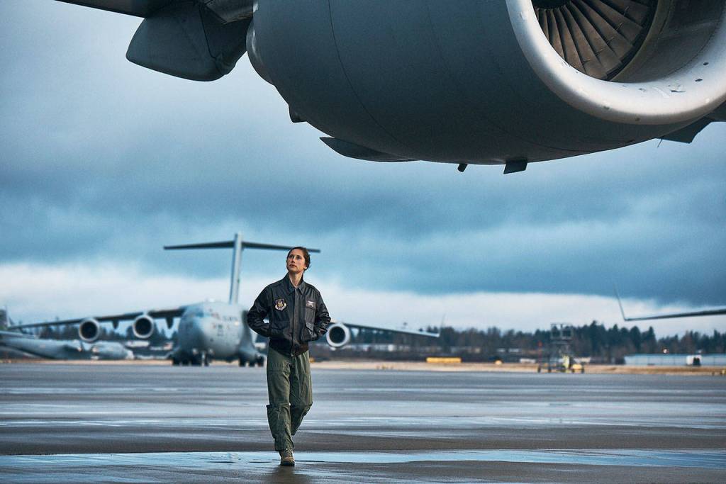 Reily Finnelly has operated the C-17, a four-engine aircraft that moves cargo and people wherever they need to go in the world. Photo courtesy of the Department of Defense