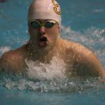 Bellevues Philip Howard swims to sixth in the 100 breaststroke (58.66) at state. Andy Nystrom / staff photo