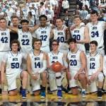 The Bellevue Christian Vikings boys basketball team earned sixth place at the Class 1A state basketball tournament on March 2 at the Yakima SunDome. Photo courtesy of Brandon Kats