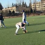 Bellevue Christian Vikings infielder Ben Douglass (pictured) fields a grounder during a practice session on March 6 at Marymoor Park. Shaun Scott, staff photo