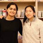 Newport High School juniors, Isha Sangani and Julia Park, were selected for Bellevue Arts Museums 20 Under 20 art exhibit. Madison Miller/staff photo