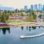 An elevated view of all-new Meydenbauer Bay Park. The grand opening will be held from 11 a.m. to 2 p.m. on Saturday, March 16. Photo courtesy of Manfred Seidler.