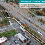 A early look at the proposed design for the Mountains to Sound Greenway Trail connection crossing over Factoria Boulevard SE along I-90. Courtesy Photo
