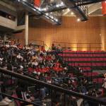 Krischanna Roberson addresses BSD high school girls at SHOUT. Madison Miller / staff photo