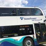 The Sound Transit double-decker buses replace the articulated buses on Everett to Bellevue routes along I-405. The 14.5-foot tall buses seat more people for an equal footprint and similar fuel economy. Kailan Manandic/staff photo