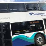 The Sound Transit double-decker buses replace the articulated buses on Everett to Bellevue routes along I-405. The 14.5-foot tall buses seat more people for an equal footprint and similar fuel economy. Kailan Manandic/staff photo