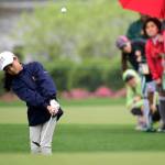 Bellevues Angela Zhang chips away at the Drive, Chip and Putt National Finals. Photo courtesy of Drive, Chip and Putt.