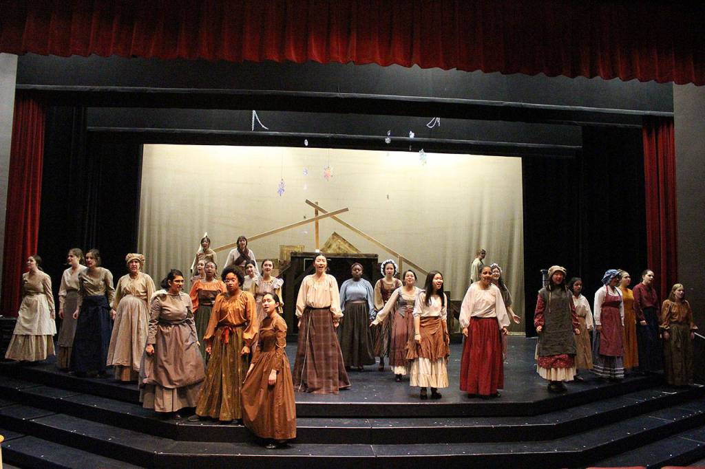 photos by Madison Miller / staff photo                                Forest Ridge School of the Sacred Heart will be presenting its all-female production of Les Miserables April 26-28.