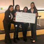 Siona Wadhawan, Saanika Gupta, Ritika Managuli , and Diya Mishra won the TYE Seattle annual competition for their startup service Volunticity. Courtesy Photo