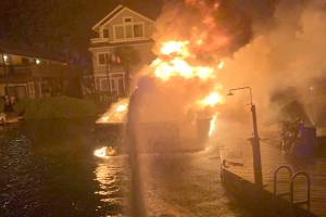 Bellevue Fire responds to private boat blaze