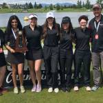 The Sammamish Totems girls golf team won the Class 2A state golf championship for the second consecutive year on May 22 at the MeadowWood Golf Course in Liberty Lake. Photo courtesy of Annette LaBissoniere