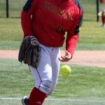 Newport Knights senior pitcher Hanako Hirai (pictured) earned first-team, all-league honors for her dominating performances in the pitching circle throughout the 2019 season. Andy Nystrom/staff photo
