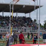 Newport Knights senior Ashleigh Helms (pictured) earned first place in the pole vault at the 4A state track meet on May 24 at Mount Tahoma High School in Tacoma. Photo courtesy of Kerste Helms