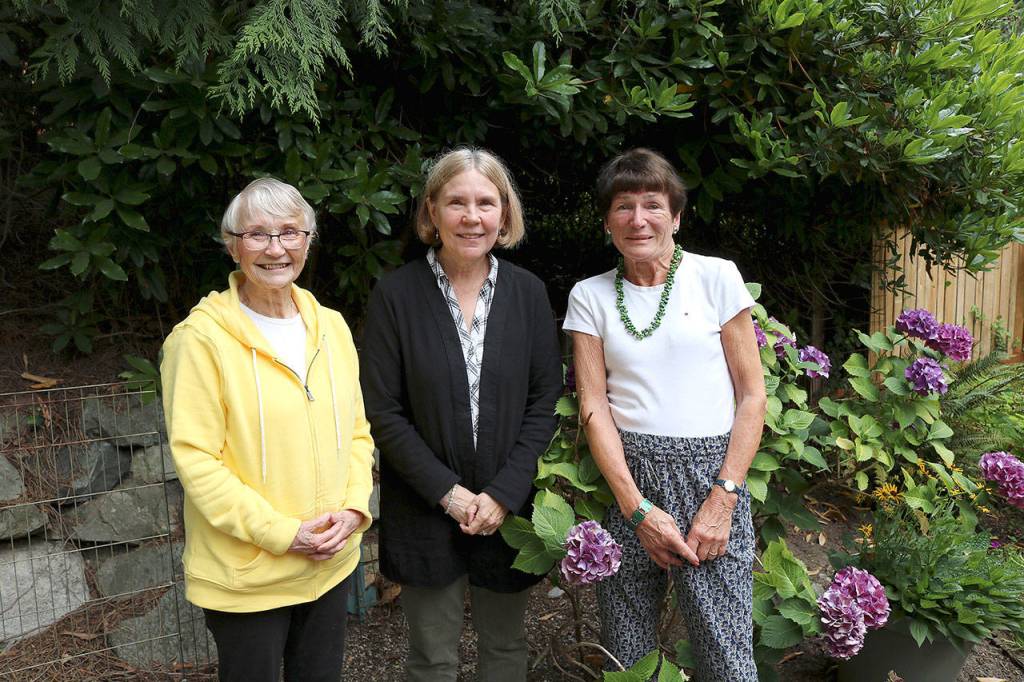 From left, church members Gail DAlessio, Marcia Bodin, and Eva Mader. All three members hope Grace Lutherans donation inspires other people and organizations to give to community organizations. Stephanie Quiroz/staff photo