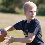 Benjamin Druckman is the quarterback for the Bellevue Wolverines Jr. Football Sophomore team. Courtesy photo