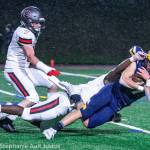 Bellevue running back Alex Reid carries the ball during their 24-7 loss to Camas on Sept. 27. Photo courtesy of Stephanie Ault Justus