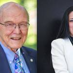 Courtesy photoS                                John Stokes and Holly Zhang.