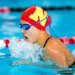 Newport swimmer Angela Zhang competes during a meet against Skyline on Oct. 17. Photo courtesy of Patrick Krohn/Patrick Krohn Photography