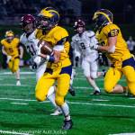 Bellevue sophomore Chase Taylor runs for a 36-yard touchdown against Mercer Island on Nov. 1. Photo courtesy of Stephanie Ault Justus