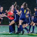 The Bellevue Wolverines celebrate a dramatic victory over the Kamiakin Braves on Nov. 16. Photo courtesy of Stephanie Ault Justus