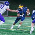 Bellevue running back Joby Schneider (9) was named 2A/3A KingCo co-defensive player of the year and received first-team offensive and defensive honors. Photo courtesy of Stephanie Ault Justus