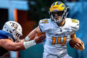 Bellevue can’t slow down Eastside Catholic in 50-21 loss